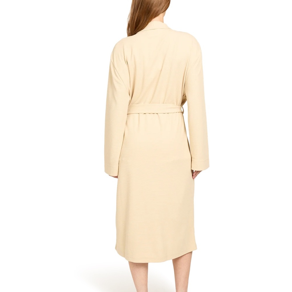 Linen & Dot Cream Waffle Knit Robe - Picture 7 of 11